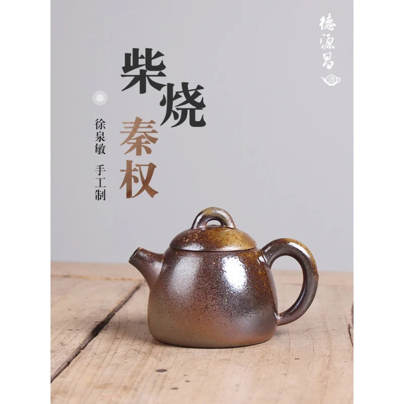 Deyuanchang Yixing Purple Clay Pot  Firewood Burning Qin Quan Pot Green Gray Section Firewood Burning Authentic Tea Making House
