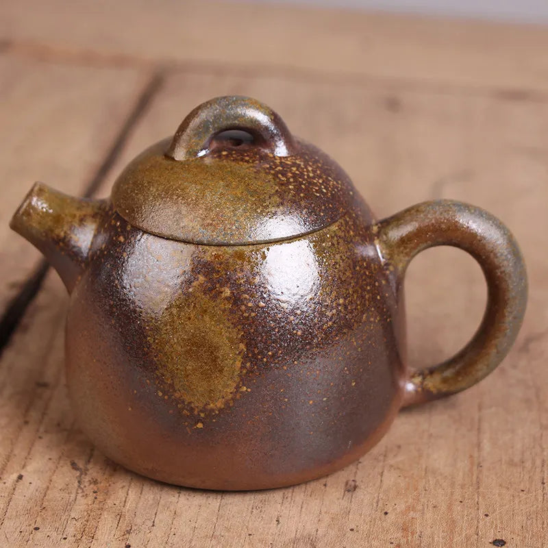 Deyuanchang Yixing Purple Clay Pot  Firewood Burning Qin Quan Pot Green Gray Section Firewood Burning Authentic Tea Making House