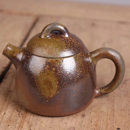 Deyuanchang Yixing Purple Clay Pot  Firewood Burning Qin Quan Pot Green Gray Section Firewood Burning Authentic Tea Making House