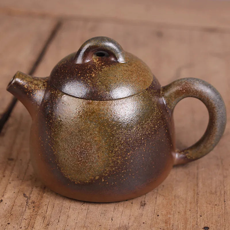 Deyuanchang Yixing Purple Clay Pot  Firewood Burning Qin Quan Pot Green Gray Section Firewood Burning Authentic Tea Making House