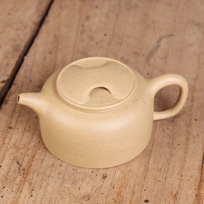 Deyuanchang Yixing Purple Clay Pot Handmade Benshan Green Mud Cow Cover Lotus Pot Senior Engineer Wu Shujuan Half-Handmade