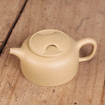 Deyuanchang Yixing Purple Clay Pot Handmade Benshan Green Mud Cow Cover Lotus Pot Senior Engineer Wu Shujuan Half-Handmade