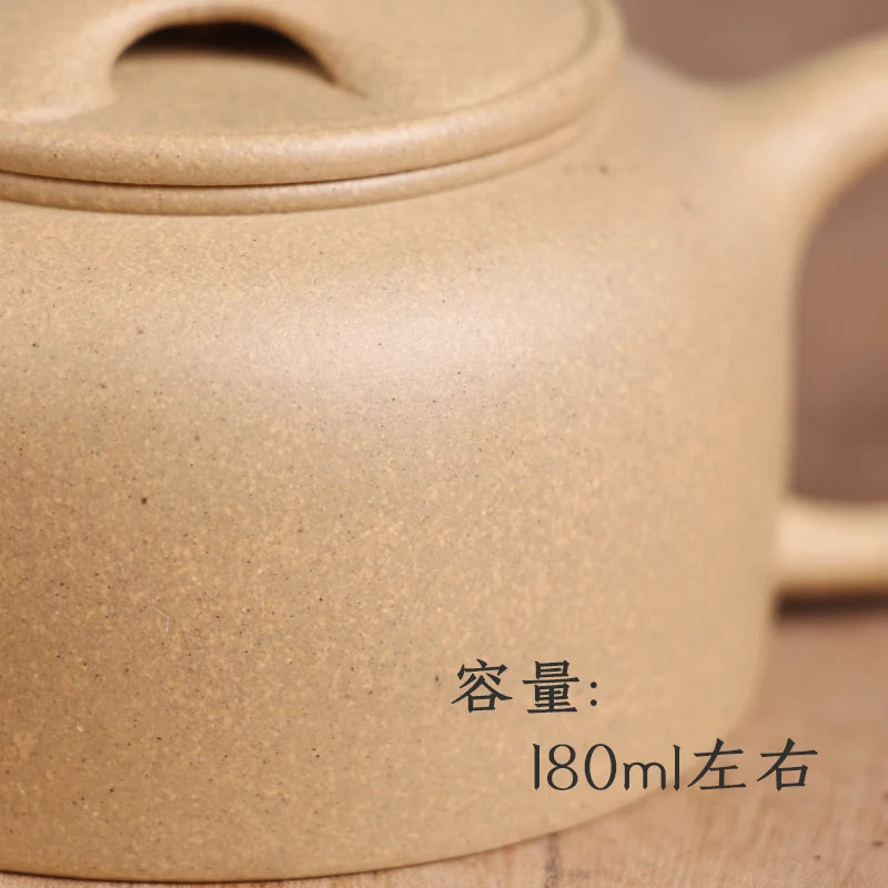 Deyuanchang Yixing Purple Clay Pot Handmade Benshan Green Mud Cow Cover Lotus Pot Senior Engineer Wu Shujuan Half-Handmade