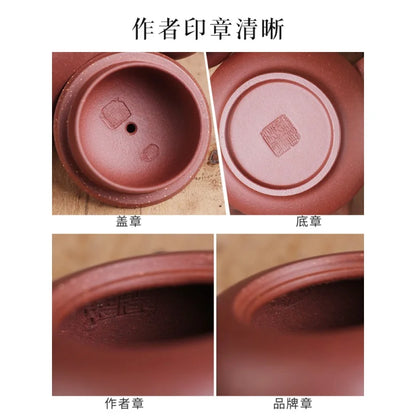 Deyuanchang Yixing Purple Clay Pot Handmade Bottom Trough Purple Clay Opportunity Knocks Little Shenlong Aid Chen Liping Semi-Ha