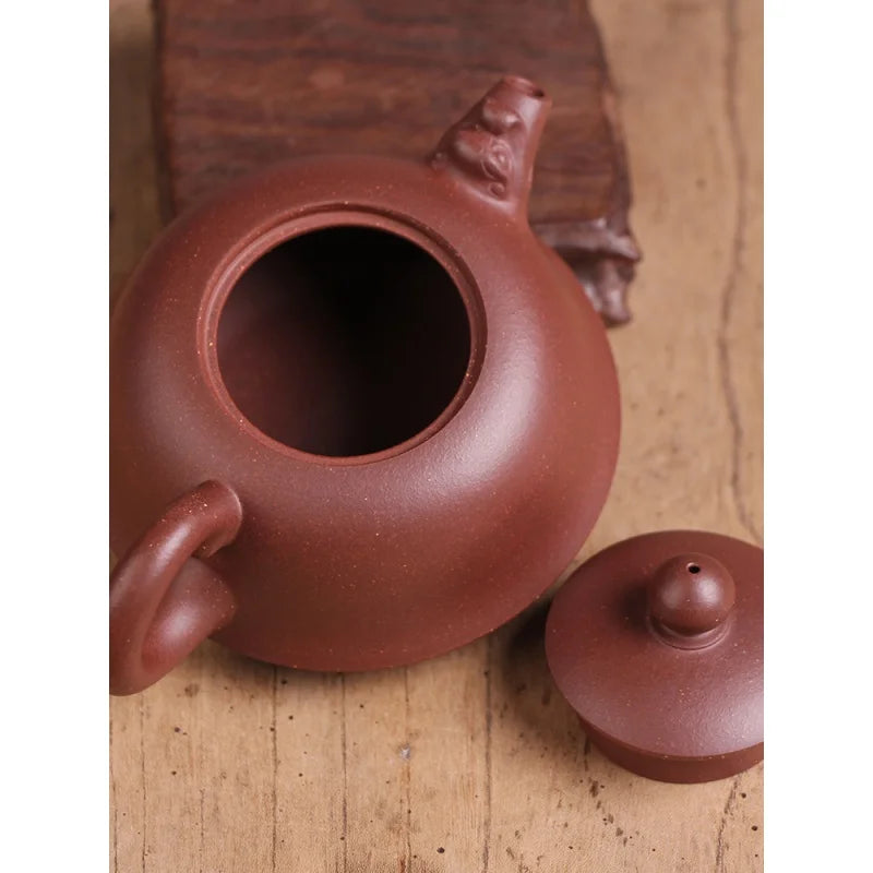 Deyuanchang Yixing Purple Clay Pot Handmade Bottom Trough Purple Clay Opportunity Knocks Little Shenlong Aid Chen Liping Semi-Ha