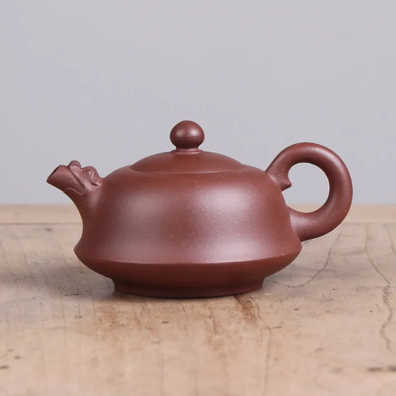 Deyuanchang Yixing Purple Clay Pot Handmade Bottom Trough Purple Clay Opportunity Knocks Little Shenlong Aid Chen Liping Semi-Ha