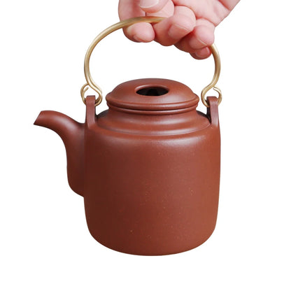Deyuanchang Yixing Purple Clay Pot Handmade Bottom Trough Qing Yang Bucket Pot Custom Lettering