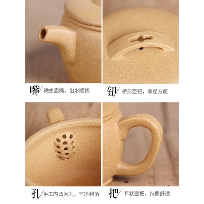 Deyuanchang Yixing Purple Clay Pot Handmade High Temperature Segment Mud Hanwa Pot Aid Chen Liping Semi-Handmade