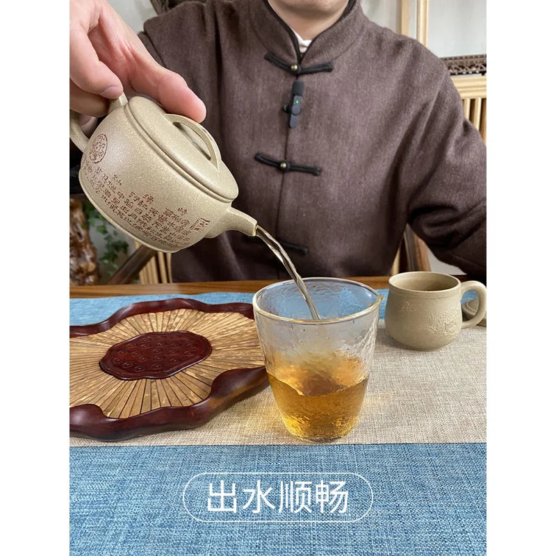 Deyuanchang Yixing Purple Clay Pot Handmade High Temperature Segment Mud Hanwa Pot Aid Chen Liping Semi-Handmade