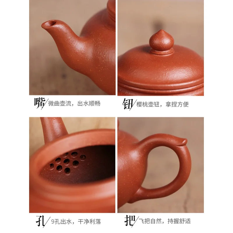 Deyuanchang Yixing Purple Clay Pot Handmade Raw Ore Descending Slope Mud Xiao Ying Teapot Aid Xu Quanmin Semi-Handmade