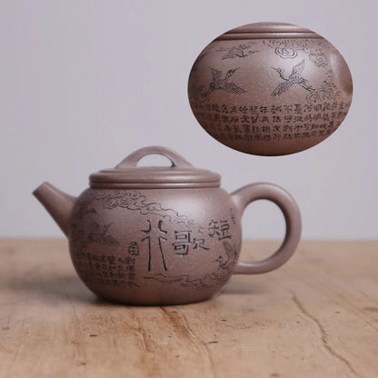 Deyuanchang Yixing Purple Clay Pot Handmade Raw Ore Green Gray Purple Han Tile Aid Chen Liping Semi-Handmade