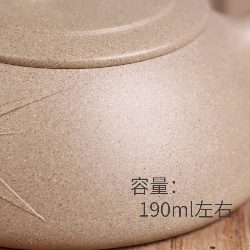 Deyuanchang Yixing Purple Clay Pot Handmade Raw Ore Green Section Shipiao Teapot Senior Engineer Wu Shujuan Half-Handmade Produc