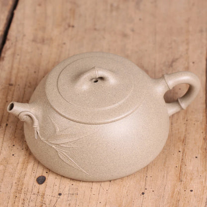Deyuanchang Yixing Purple Clay Pot Handmade Raw Ore Green Section Shipiao Teapot Senior Engineer Wu Shujuan Half-Handmade Produc