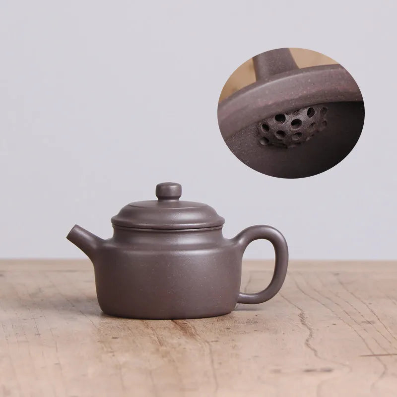 Deyuanchang Yixing Purple Clay Pot Handmade Raw Ore Sky Blue Mash Dezhong Teapot Senior Engineer Wu Shujuan Handmade
