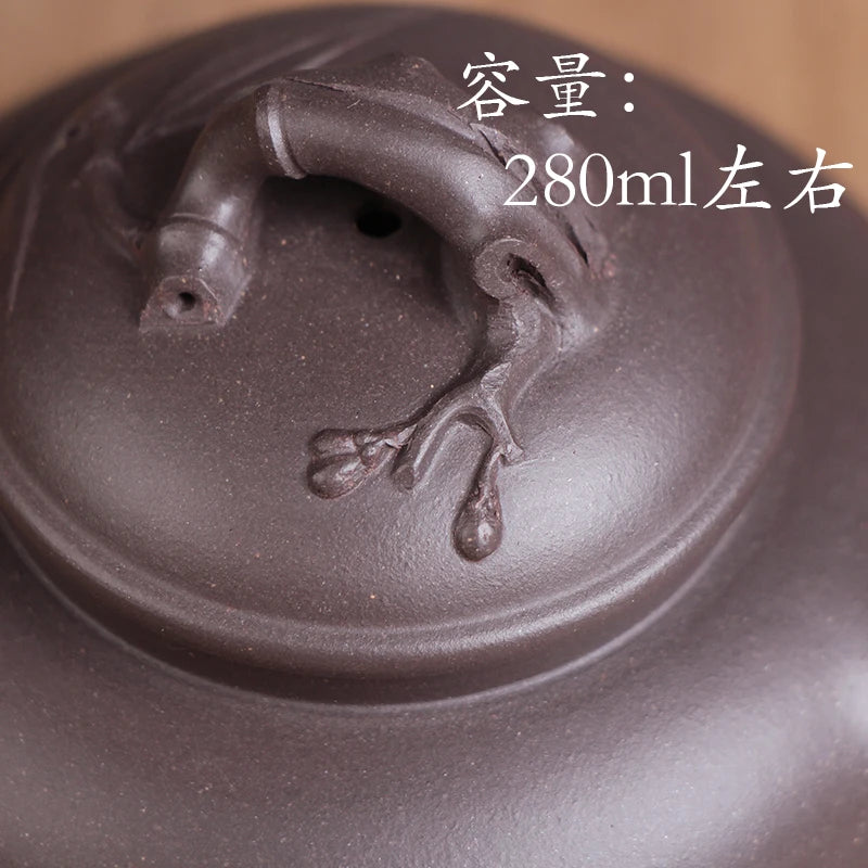 Deyuanchang Yixing Purple Clay Pot Handmade Raw Ore Sky Blue Mash Fresh Wind Plum Shadow Pot Senior Engineer Wu Shujuan All Hand