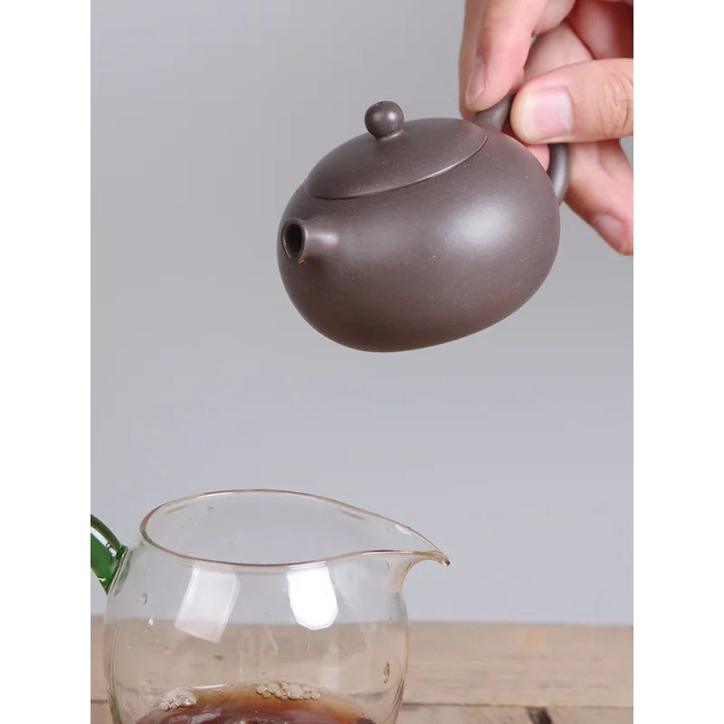 Deyuanchang Yixing Purple Clay Pot Handmade Raw Ore Sky Blue Mash Xi Shi Pot Senior Engineer Wu Shujuan Handmade