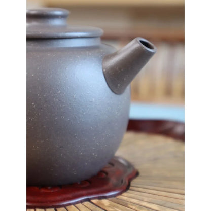 Deyuanchang Yixing Purple Clay Pot Handmade Sky Blue Mash Edge Material Wheel Pot Aid Xu Quanmin Semi-Handmade
