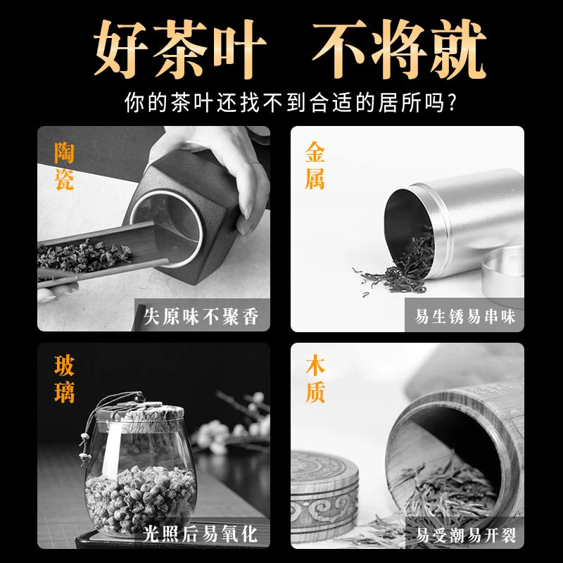 Deyuanchang Yixing Purple Sand Tea Caddy Big Belly Handmade Sealed Storage Jar Raw Ore Purple Sand