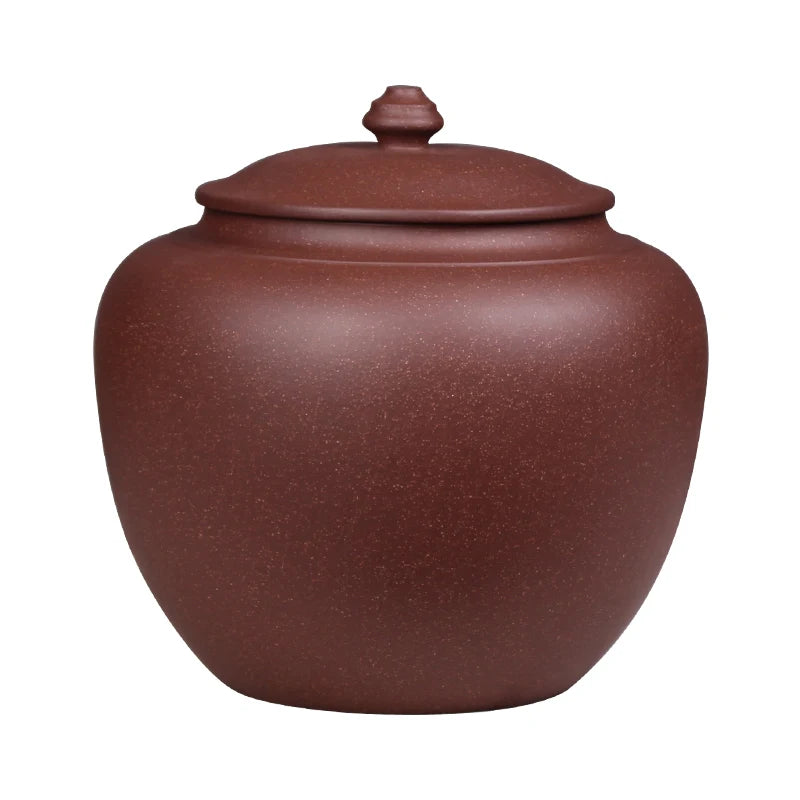 Deyuanchang Yixing Purple Sand Tea Caddy Big Belly Handmade Sealed Storage Jar Raw Ore Purple Sand