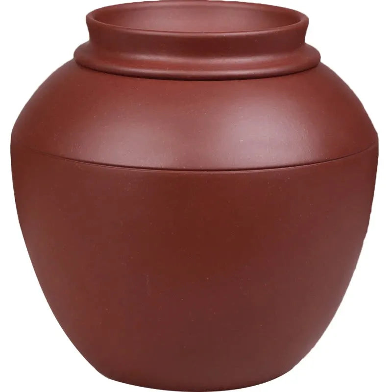 Deyuanchang Yixing Purple Sand Tea Caddy Earthen Jar Handmade Sealed Storage Jar Raw Ore Purple Clay