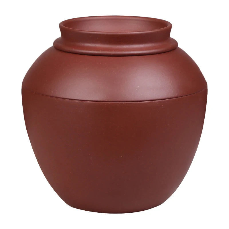 Deyuanchang Yixing Purple Sand Tea Caddy Earthen Jar Handmade Sealed Storage Jar Raw Ore Purple Clay