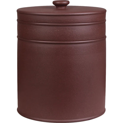 Deyuanchang Yixing Purple Sand Tea Caddy Pu'er Tea Tea Cookie Jar Handmade Sealed Storage Jar Raw Ore Purple Clay