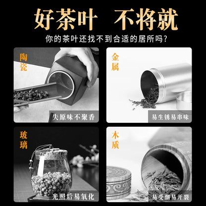 Deyuanchang Yixing Purple Sand Tea Caddy Qingfeng Handmade Sealed Storage Jar Raw Ore Purple Clay Segment Mud