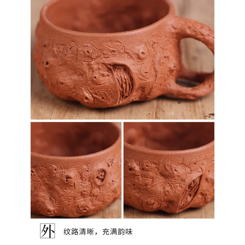 Deyuanchang Yixing Purple Sand Tea Tasting Cup Master Cup Descending Slope Mud for Spring Cup Handmade Kung Fu Single Tea Cup Te