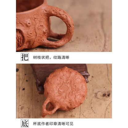 Deyuanchang Yixing Purple Sand Tea Tasting Cup Master Cup Descending Slope Mud for Spring Cup Handmade Kung Fu Single Tea Cup Te