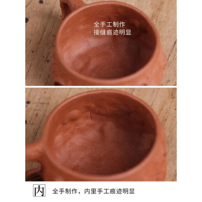 Deyuanchang Yixing Purple Sand Tea Tasting Cup Master Cup Descending Slope Mud for Spring Cup Handmade Kung Fu Single Tea Cup Te