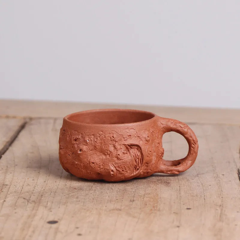 Deyuanchang Yixing Purple Sand Tea Tasting Cup Master Cup Descending Slope Mud for Spring Cup Handmade Kung Fu Single Tea Cup Te
