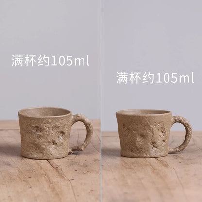 Deyuanchang Yixing Purple Sand Tea Tasting Cup Master Cup Green Gray Section for Spring Cup Handmade Kung Fu Single Tea Cup Tea