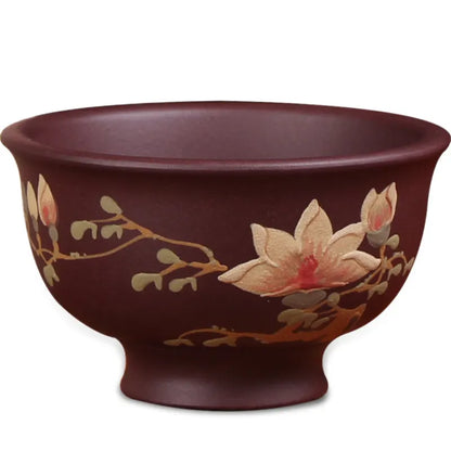 Deyuanchang Yixing Purple Sand Tea Tasting Cup Master Cup Magnolia Pressure Bottle Handmade Kung Fu Single Tea Cup Tea Cup
