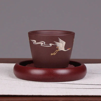 Deyuanchang Yixing Purple Sand Tea Tasting Cup Master Cup Yunhe Swimming Cup Handmade Kung Fu Single Tea Cup Tea Cup