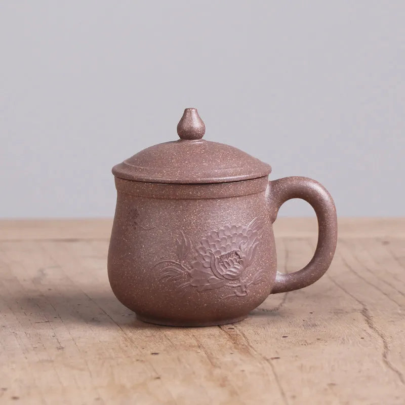 Deyuanchang Yixing Raw Ore Boccaro Cup Small Cadre Cup Handmade Purple Sand Cup with Handle Tea Master Cup
