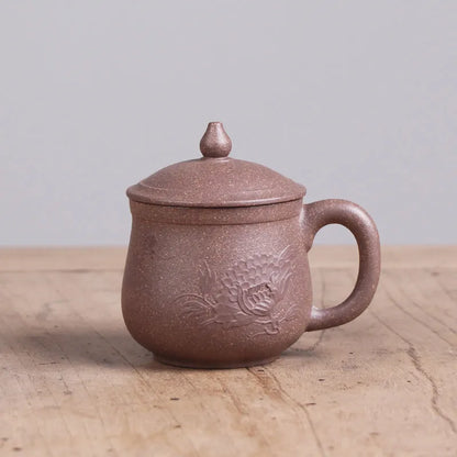 Deyuanchang Yixing Raw Ore Boccaro Cup Small Cadre Cup Handmade Purple Sand Cup with Handle Tea Master Cup