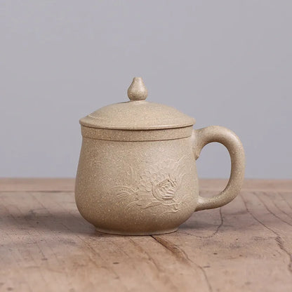 Deyuanchang Yixing Raw Ore Boccaro Cup Small Cadre Cup Handmade Purple Sand Cup with Handle Tea Master Cup
