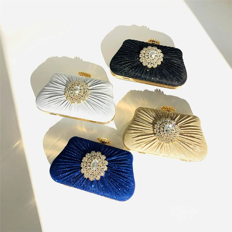 Diamante Crystal Wedding Prom Purse Clutch Handbag Bag Evening Clutch Bag Coin Purse Wedding for Formal Party Attractive