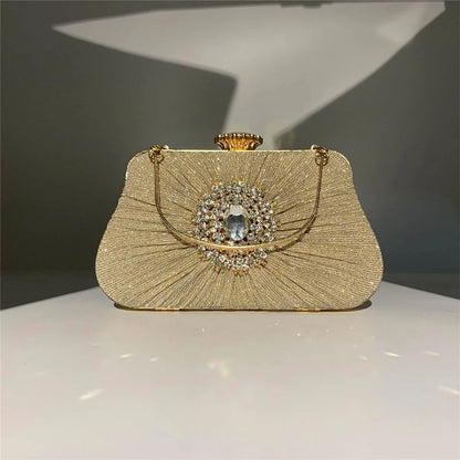 Diamante Crystal Wedding Prom Purse Clutch Handbag Bag Evening Clutch Bag Coin Purse Wedding for Formal Party Attractive