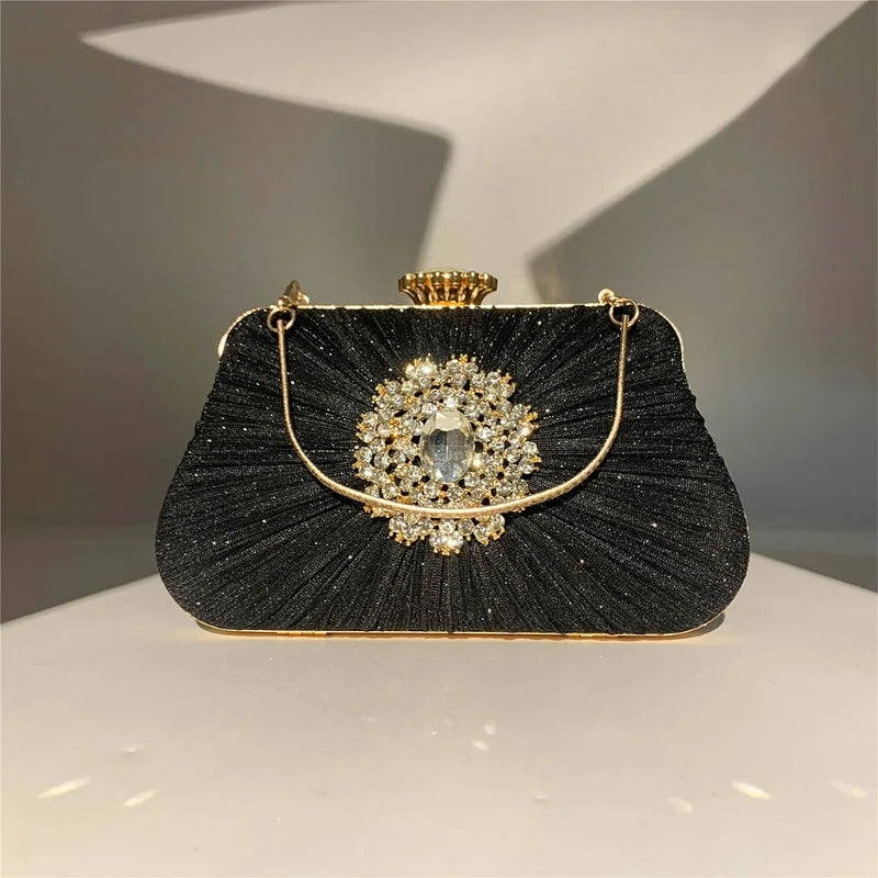 Diamante Crystal Wedding Prom Purse Clutch Handbag Bag Evening Clutch Bag Coin Purse Wedding for Formal Party Attractive