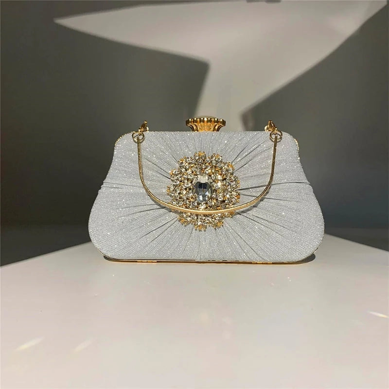 Diamante Crystal Wedding Prom Purse Clutch Handbag Bag Evening Clutch Bag Coin Purse Wedding for Formal Party Attractive