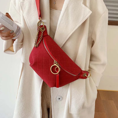 Diamond Lattice Designer PU Leather Crossbody Bags For Women 2019 Chain Small Shoulder Messenger Bag Lady Handbags and Purses