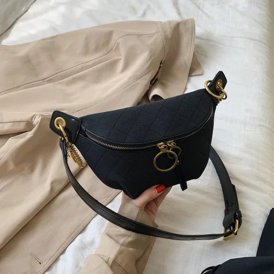 Diamond Lattice Designer PU Leather Crossbody Bags For Women 2019 Chain Small Shoulder Messenger Bag Lady Handbags and Purses