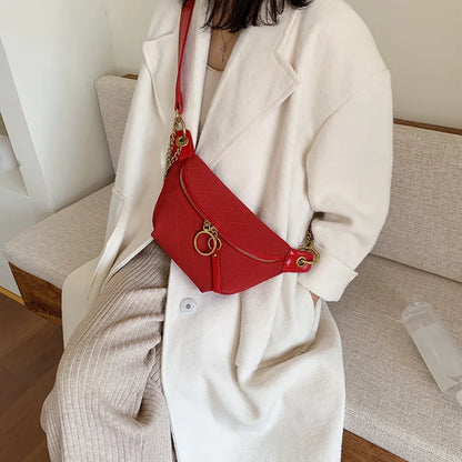 Diamond Lattice Designer PU Leather Crossbody Bags For Women 2019 Chain Small Shoulder Messenger Bag Lady Handbags and Purses
