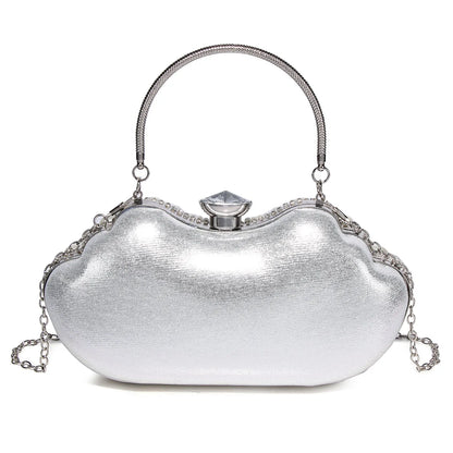 Diamond Tassel Women Totes Metal Crystal Clutches Wedding Party Bag Bridal Shoulder Bag Rhinestones Handbag Shiny Purses Bags