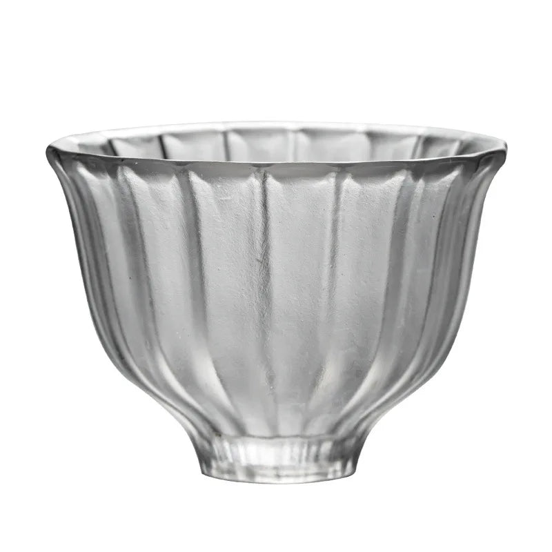 Diamond Tea Cup Glass Master Cup Japanese Style Kung Fu Tea Set Personal Tea Cup Set Thickened Glass Single Cup