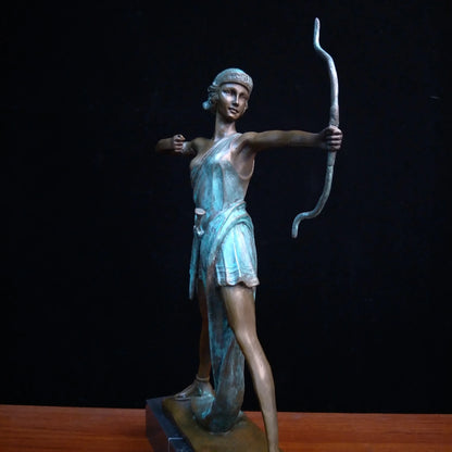 Diana Statue Artemis Bronze Statues Sculptures Metal Decor Myth Figurines TPY-632 QIbronze Crafts Carving Decoration