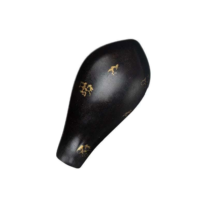 Dianjin Old Iron Tea Spoon Tea Spoon Tea Holder Get Caddy Spoon Kung Fu Tea Utensils Tea Ceremony Six Items Shovel Spoon