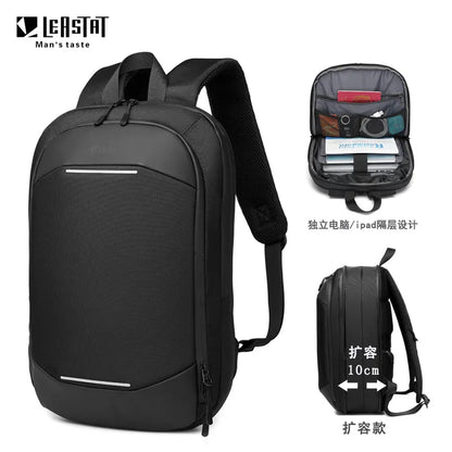 Diaper Bag Backpack Thin Laptop Bag Unisex 14-inch Simple Business Backpack Lightweight Casual Expandable School Students Bag