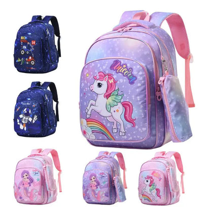 Dinosaur Backpack with A Pen Bag for Kids, Lightweight Breathable Cute Rucksack for Teenage,Primary Middle Schoolbags